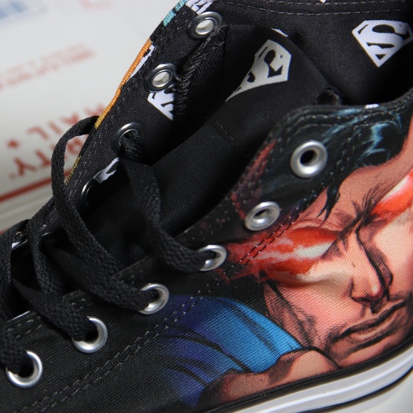 Converse All Star Superman DC Comics High Tops - Picture 4 of 8